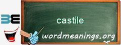 WordMeaning blackboard for castile